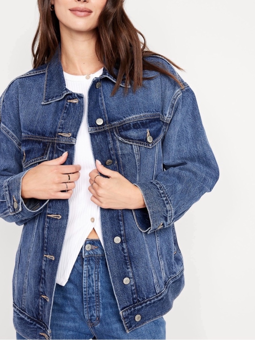 OLD NAVY - Trucker Dark Wash Denim Jacket Sz 2X